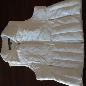 Kenneth Cole Reaction White Quilted Puffer Vest